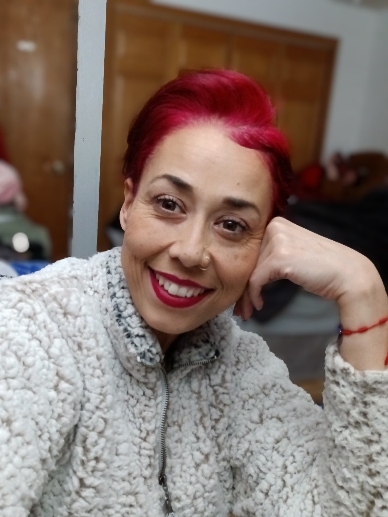 Maria smiling
